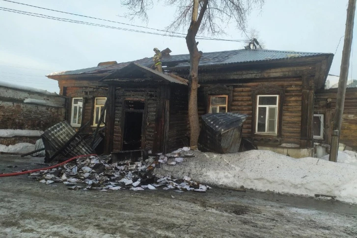 Станция скорой помощи сгорела в Камышлове