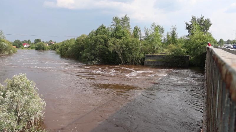 В Каменске-Уральском вода зашла в дома частного сектора